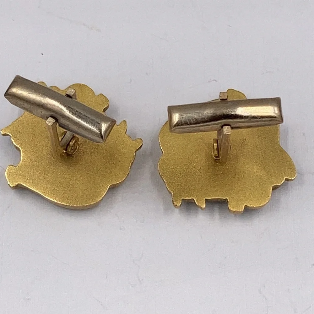 Rare Vintage Engine Block Cuff Links
